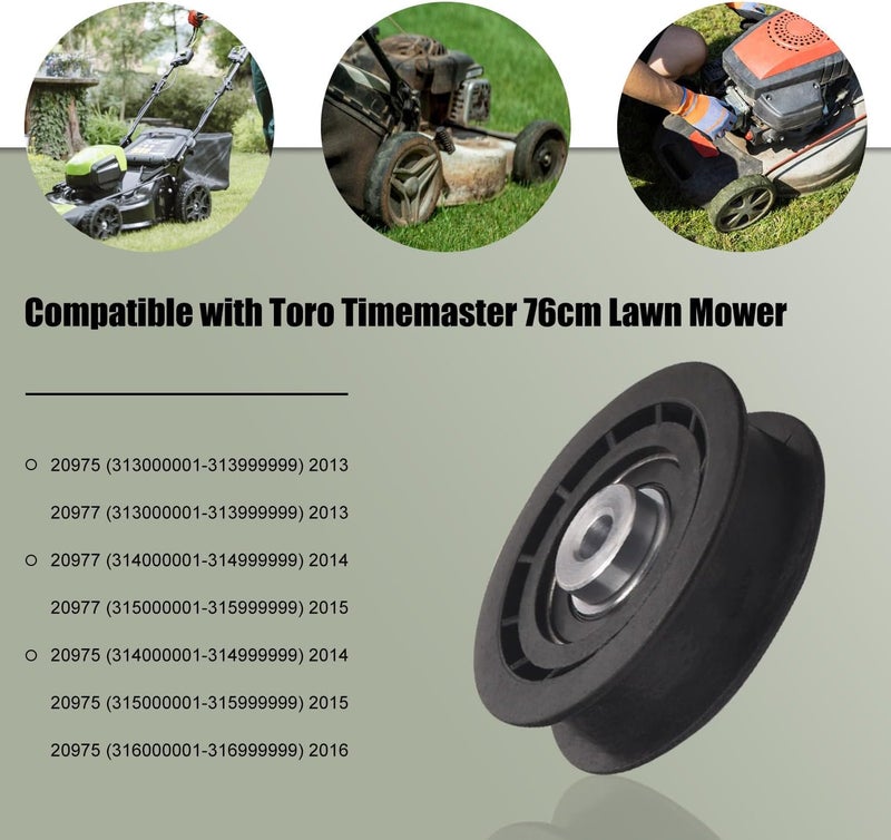 ZHIXING 120-7082 Idler Pulley for time-Master 30" Lawn mowers Compatible with to-ro Turf-Masters - Exmark Commercial 30 Walk-Behind for ECKA30 21199HD 21200 22200 22210 22215 20977 Models - Image 4